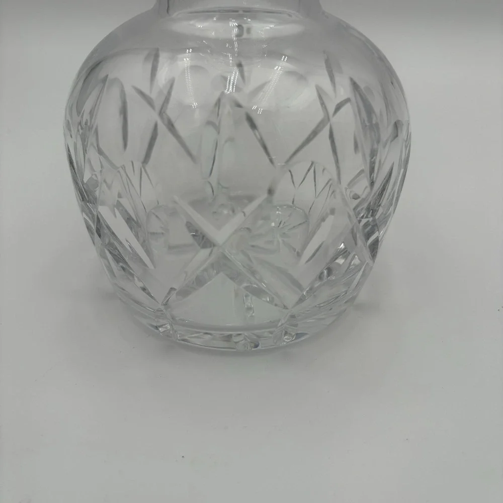 Vintage 24% Lead Crystal‎ Cut Glass Wine Decanter With Stopper 10